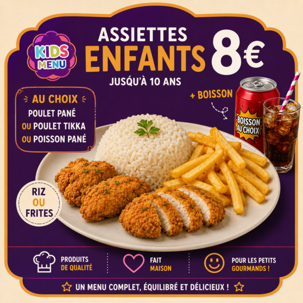 Assiette Enfants (jusqu&rsquo;à 10 ans)
