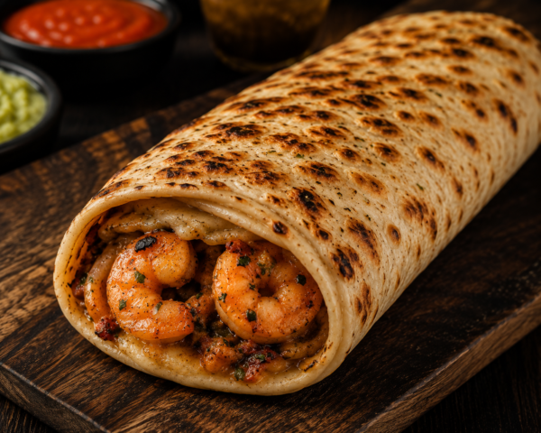 Cheez Naan Crevettes